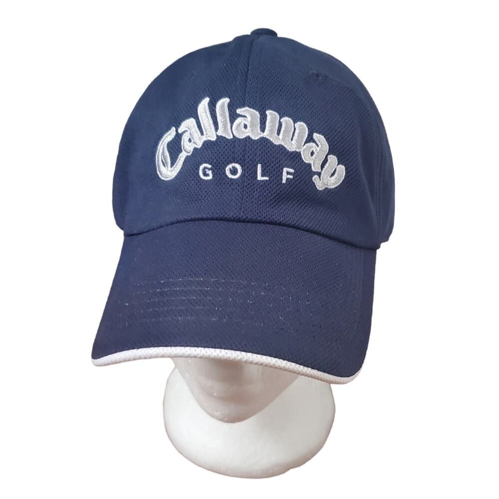 Callaway Golf Navy Blue Embroidered Logo Baseball Hat 100% Cotton Unisex